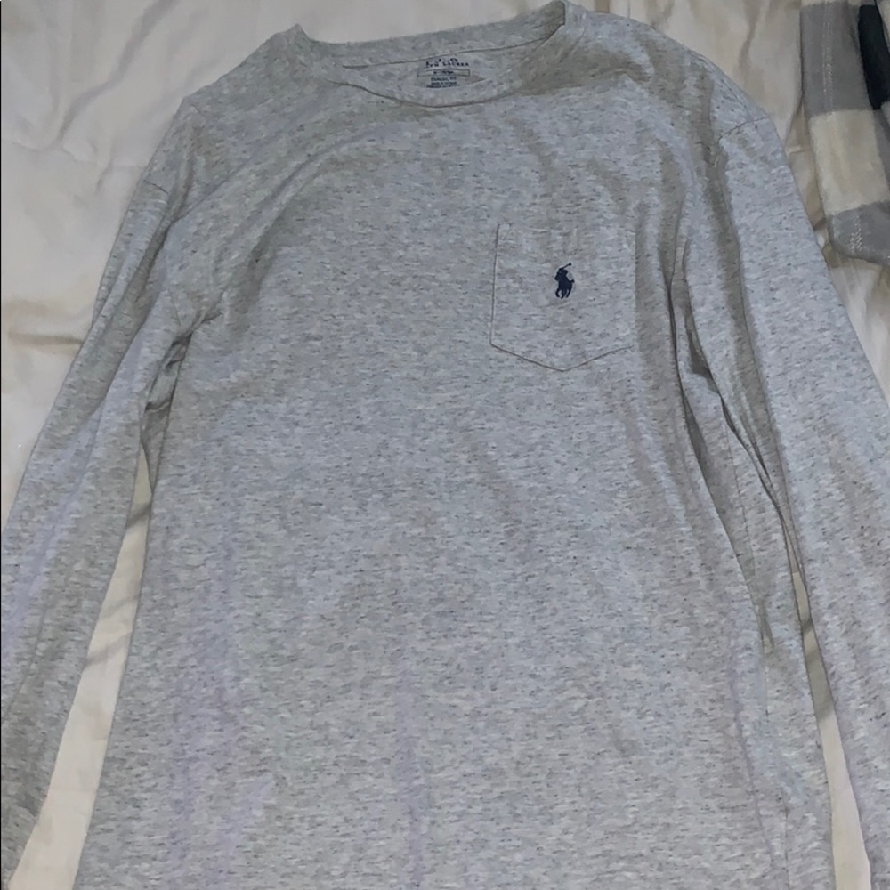 Polo Ralph Lauren long sleeve grey shirt